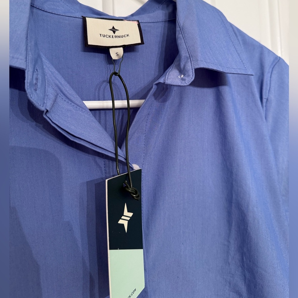 NWT Tuckernuck Sail Blue Martine Bubble Mini Dress - Picture 3 of 6